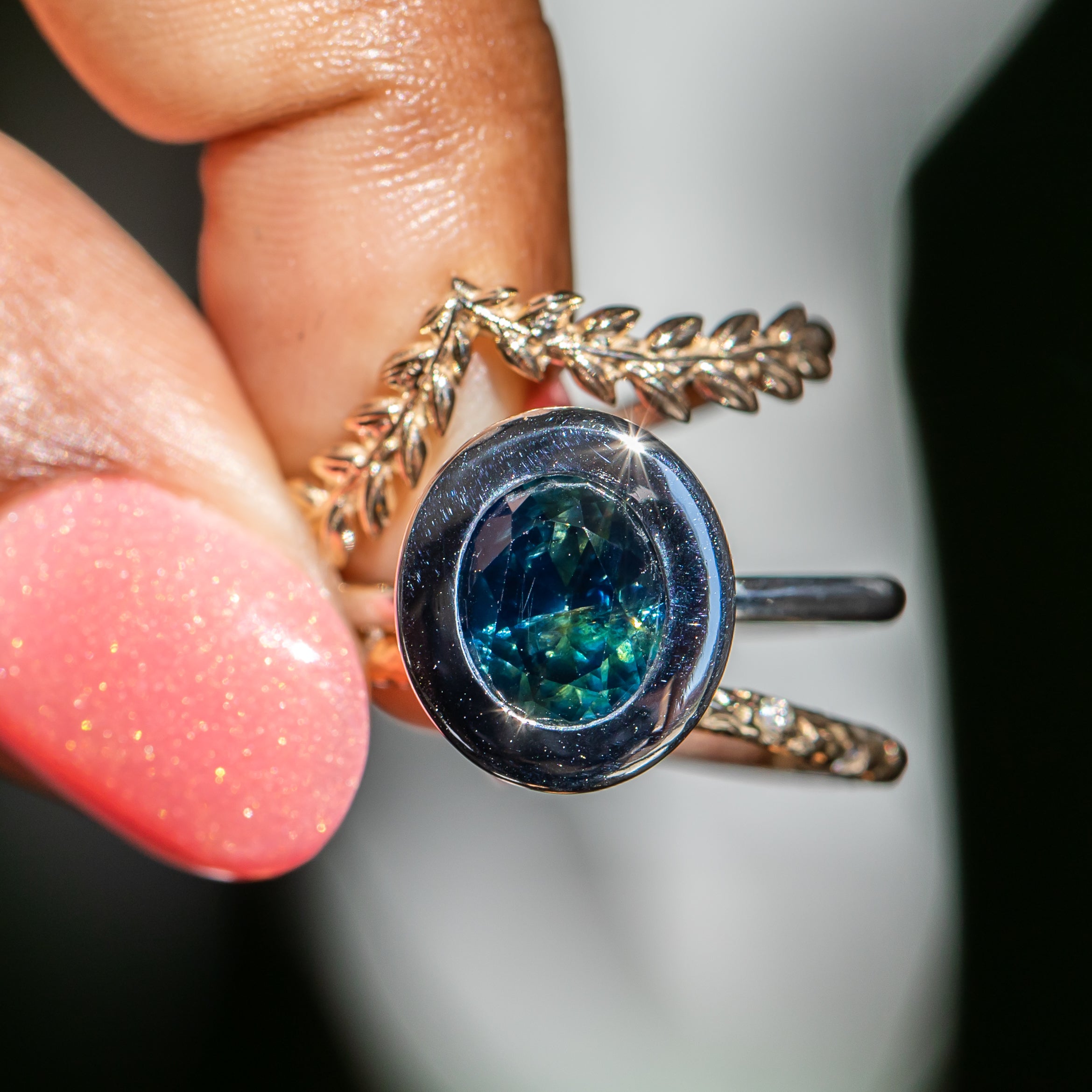 Chunky Bezel Solitaire, Stackable - Setting – Anueva Jewelry