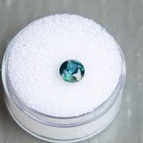 1.07CT ROUND NIGERIAN SAPPHIRE, TEAL BLUE GREEN, 6.07X5.98X3.90MM, UNTREATED