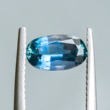1.22CT OVAL MONTANA SAPPHIRE, TEAL TO OCEAN BLUE, 8.07X4.82X3.25MM
