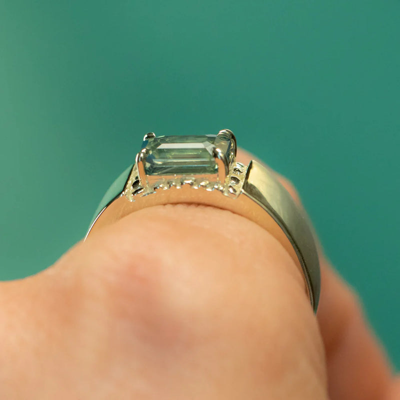 Ravine Gemstone Band - Low Profile Setting