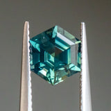 2.06CT HEXAGON MADAGASCAR SAPPHIRE, DEEP FOREST GREEN, 8.3X7.2X4.78MM