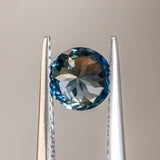 0.98CT ROUND MADAGASCAR SAPPHIRE, COLOR SHIFTING BLUE TO GREEN PARTI, 5.8MM