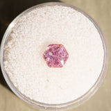 1.37CT Hexagon Montana Sapphire, Bright Raspberry Pink, 7.10x6.50x4.30MM, UNHEATED
