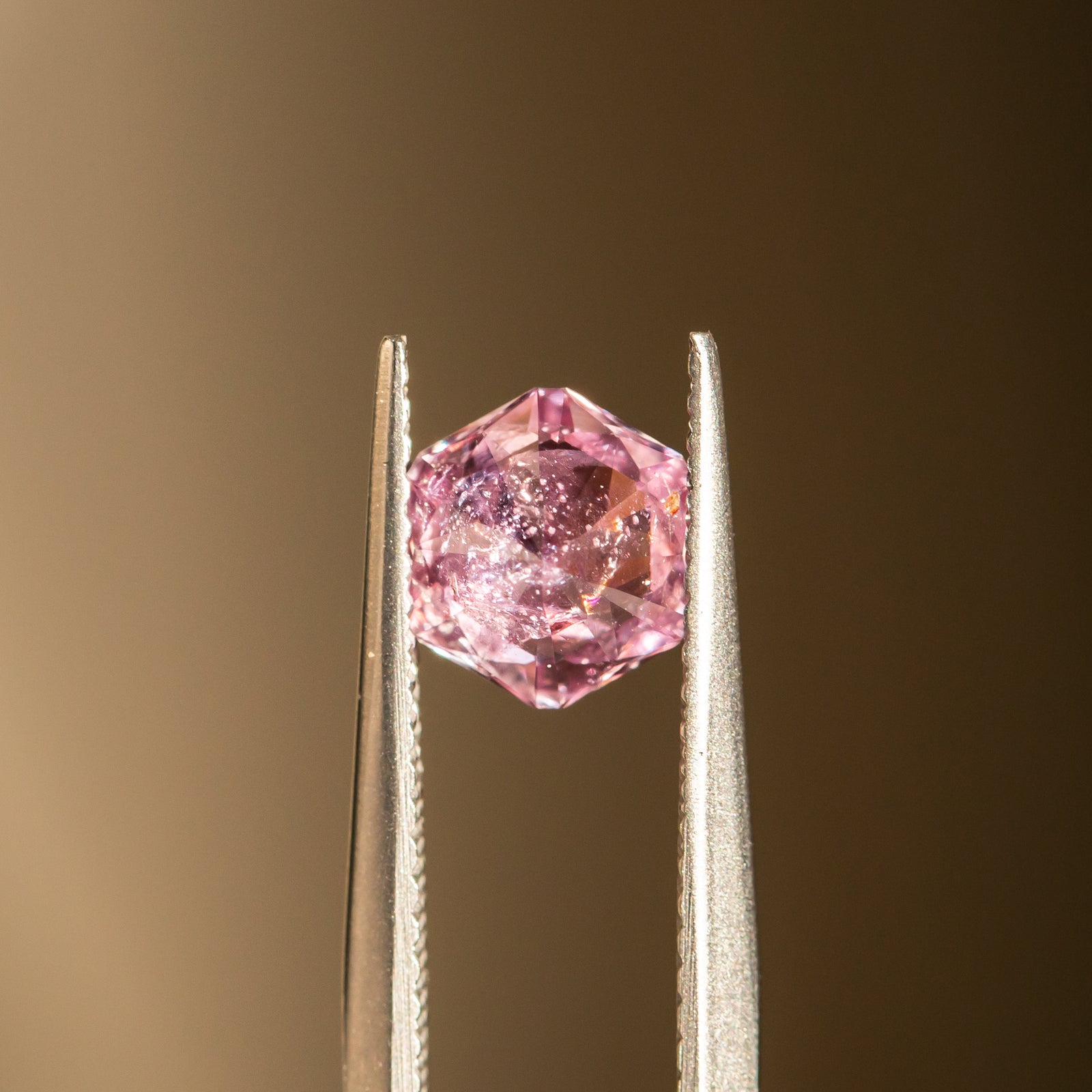40% OFF 1.37CT Hexagon Montana Sapphire, Bright Raspberry Pink