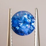 1.68CT ROUND AFRICAN SAPPHIRE, ROYAL BLUE, 6.90X4.67MM