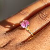 1.35CT Oval Montana Sapphire, Bright Orchid Pink, 7.22x5.91x4.32MM, UNHEATED