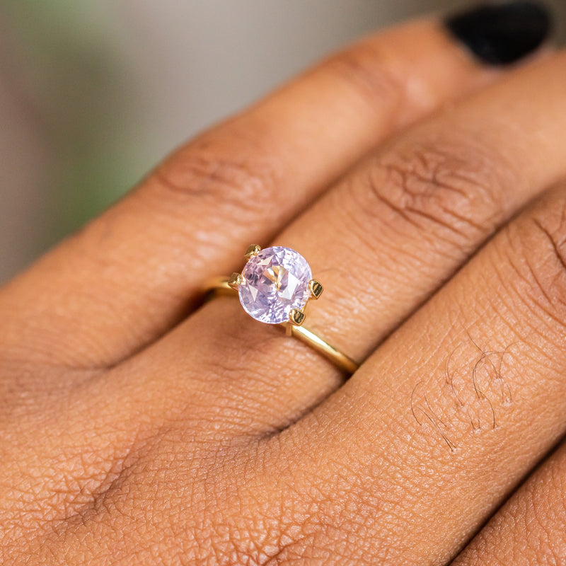 2.00CT Oval Sri Lanka Sapphire, Rose Pink, 7.43x6.53x5.37MM