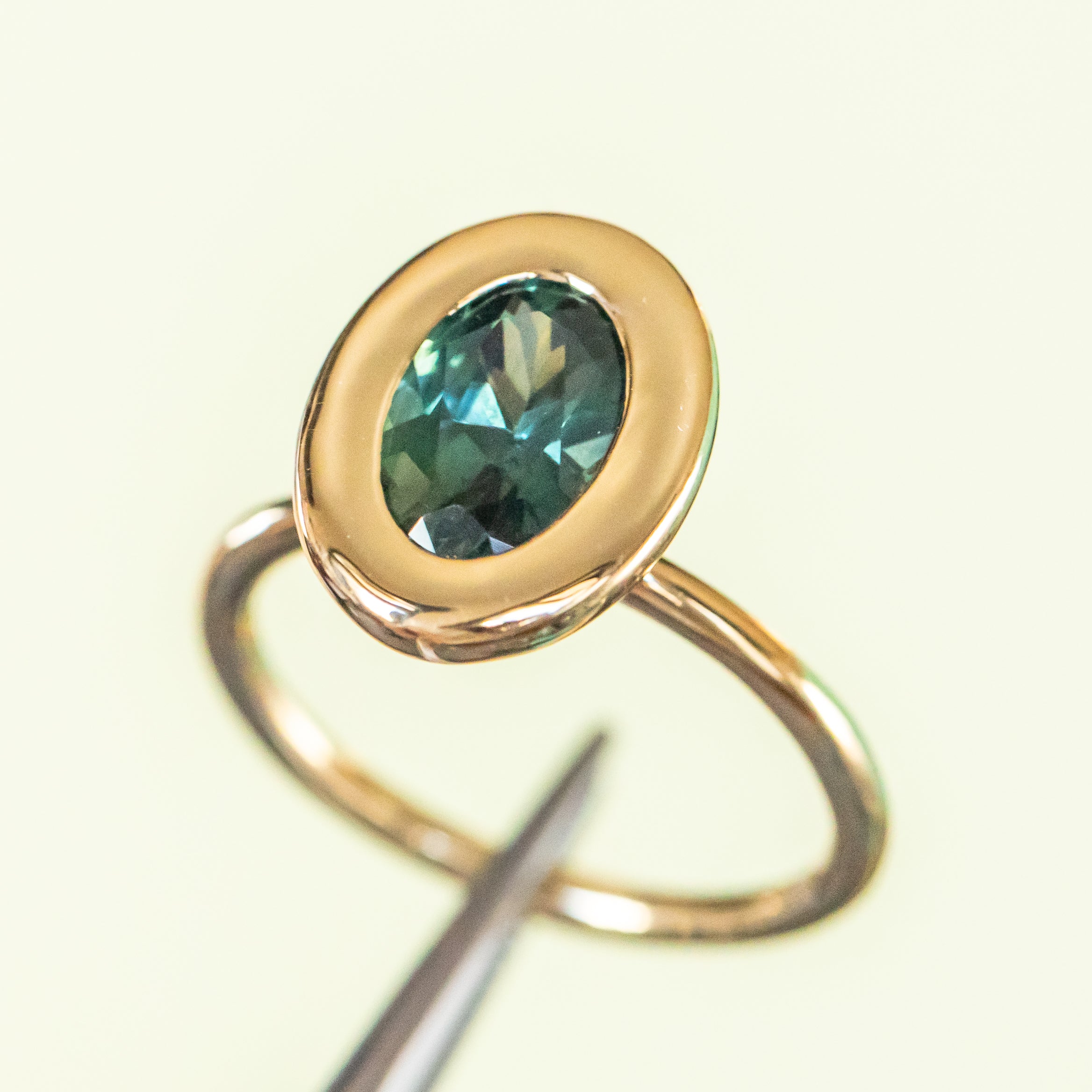 Chunky Bezel Solitaire, Stackable - Setting – Anueva Jewelry