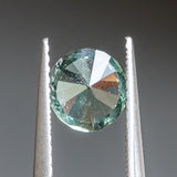 1.46CT ROUND SONGEA SAPPHIRE, COLOR SHIFTING GREEN TO GREY, 6.66X4.64MM UNTREATED