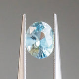 1.27CT AFRICAN OVAL SAPPHIRE, PARTI SKY BLUE MINT GREEN, 7.21X5.84X3.91MM