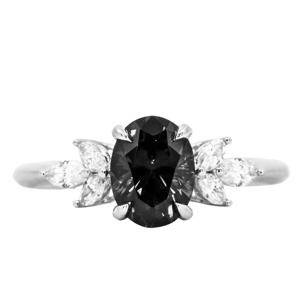 Marquis Diamond Cluster Side Stone - Setting