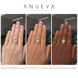 3.05ct Unheated Madagascar Marquise Sapphire Low Profile 6 Prong Solitaire in 14k Yellow Gold