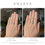 3.05ct Unheated Madagascar Marquise Sapphire Low Profile 6 Prong Solitaire in 14k Yellow Gold