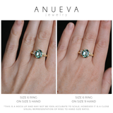 3.07ct Untreated Oval Madagascar Sapphire in Wandering Vine Low Profile 4 Prong Setting with Diamonds in 14k Yellow Gold