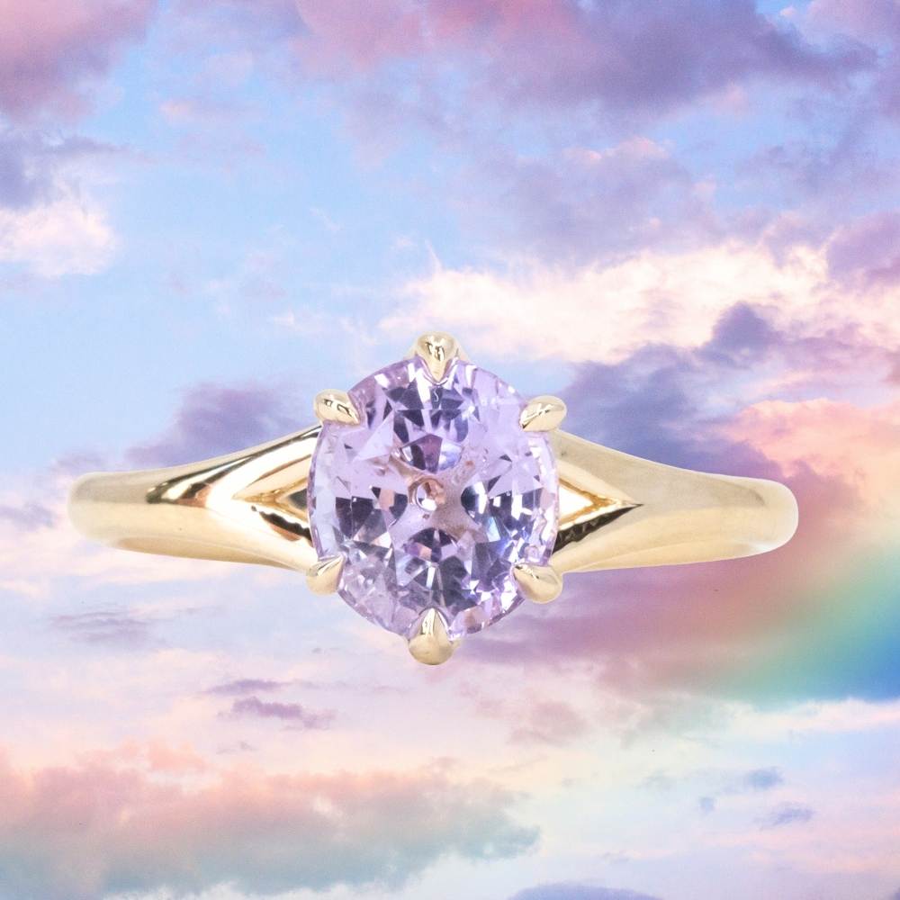 F37 パープルアゲートリング oval F37 パープルアゲートリング oval Oval-Cut Purple Sapphire Ring