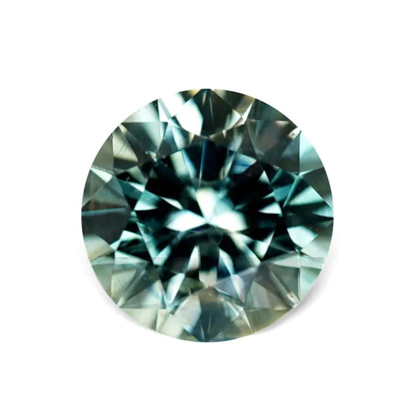 1.91CT ROUND PRECISION CUT MONTANA SAPPHIRE, TEAL, 7.2MM