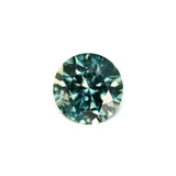 1.55CT ROUND PRECISION CUT MONTANA SAPPHIRE, TEAL BLUE GREEN, 6.9MM