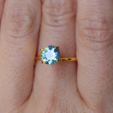 1.43CT ROUND MADAGASCAR SAPPHIRE, OPALESCENT BLUE, 7.1X3.9MM