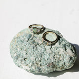 1.52ct Emerald Cut Parti Sapphire and Lab Grown Diamond Three Stone Low Profile Ring in 14k Yellow Gold