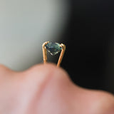 2.08CT OVAL MADAGASCAR SAPPHIRE, MEDIUM GLOWY CARIBBEAN BLUE GREEN, UNTREATED, 8.2X6.6X4.4MM