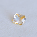 2.09CT RADIANT MADAGASCAR SAPPHIRE, BICOLOR WHITE AND ORANGE, 7.4X6.1X4.7MM