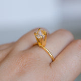 2.09CT RADIANT MADAGASCAR SAPPHIRE, BICOLOR WHITE AND ORANGE, 7.4X6.1X4.7MM