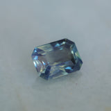 1.88CT MADAGASCAR EMERALD CUT SAPPHIRE, PARTI BLUE YELLOW, 8.2X6.1X4.1MM