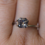 1.34CT SQUARE ASSCHER CUT SRI LANKAN SAPPHIRE, COGNAC SMOKY BROWN, 6.39X6.38X3.90MM