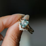 2.25ct Radiant Cut Madagascar Sapphire Low Profile Six Prong Split Shank Solitaire in 14k Yellow Gold