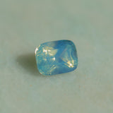 1.79CT ELONGATED CUSHION MADAGASCAR SAPPHIRE, OPALESCENT LIGHT TEAL SEAFOAM, UNTREATED, 7.2X5.7X4.7MM