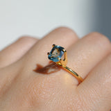 1.97CT ELONGATED CUSHION MADAGASCAR SAPPHIRE, DENIM AND OCEAN BLUE, 7.8X6.4X4.2MM