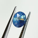 1.51CT ROUND MADAGASCAR SAPPHIRE, DEEP TEAL OPALESCENT, UNTREATED, 6.6X4.7MM