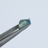 1.79CT ELONGATED CUSHION MADAGASCAR SAPPHIRE, OPALESCENT LIGHT TEAL SEAFOAM, UNTREATED, 7.2X5.7X4.7MM