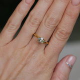 0.87CT SHIELD MONTANA SAPPHIRE, LIGHT GREEN AND WHITE, 8.10X5.45X3.22MM