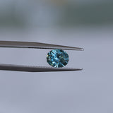 1.42CT PRECISION CUT OVAL MONTANA SAPPHIRE, OCEAN BLUE TEAL
