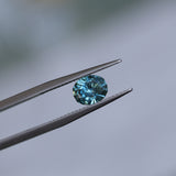 1.42CT PRECISION CUT OVAL MONTANA SAPPHIRE, OCEAN BLUE TEAL