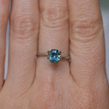 1.42CT PRECISION CUT OVAL MONTANA SAPPHIRE, OCEAN BLUE TEAL