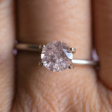 1.07CT ROUND MONTANA SAPPHIRE, CHERRY BLOSSOM PINK, UNTREATED, 6.17X3.88MM
