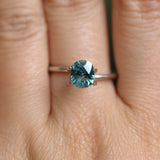 1.40CT PRECISION CUT FANCY CUSHION MONTANA SAPPHIRE, MEDIUM TEAL BLUE, 6.93X5.95X4.32MM