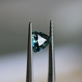 1.75CT TRILLION MADAGASCAR SAPPHIRE, PARTI TEAL, GREEN AND YELLOW, 7.38X7.25X4.44MM