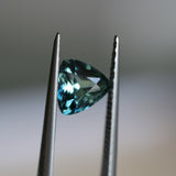 1.75CT TRILLION MADAGASCAR SAPPHIRE, PARTI TEAL, GREEN AND YELLOW, 7.38X7.25X4.44MM
