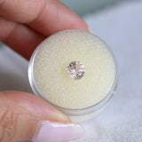 1.07CT ROUND MONTANA SAPPHIRE, CHERRY BLOSSOM PINK, UNTREATED, 6.17X3.88MM