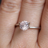1.07CT ROUND MONTANA SAPPHIRE, CHERRY BLOSSOM PINK, UNTREATED, 6.17X3.88MM
