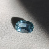 4.25CT ELONGATED CUSHION MONTANA SAPPHIRE, MEDIUM TEAL BLUE, UNTREATED, 11.87X8.18x5.12MM - APPRAISED STONE
