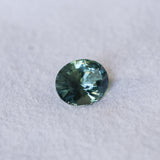 2.69CT OVAL MADAGASCAR SAPPHIRE, PARTI BLUE WITH TEAL, 9.6X7.5X5.4MM