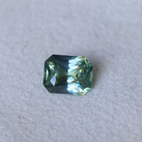 2.32CT MADAGASCAR RADIANT SAPPHIRE, LIGHTER TEAL GREEN BLUE, 8.3X6.7X4.6MM