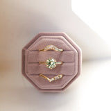 1.94ct Round Precision Cushion Cut Green Montana Sapphire Scallop Cup Solitaire in 14k Yellow Gold