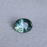 2.05CT OVAL MADAGASCAR SAPPHIRE, TEAL GREEN, UNTREATED, 8.23X6.51X4.79MM
