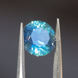 2.40CT FANCY ROUND AUSTRALIAN SAPPHIRE, DEEP TEAL BLUE, 7.74X7.72X5.16MM