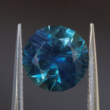 2.40CT FANCY ROUND AUSTRALIAN SAPPHIRE, DEEP TEAL BLUE, 7.74X7.72X5.16MM